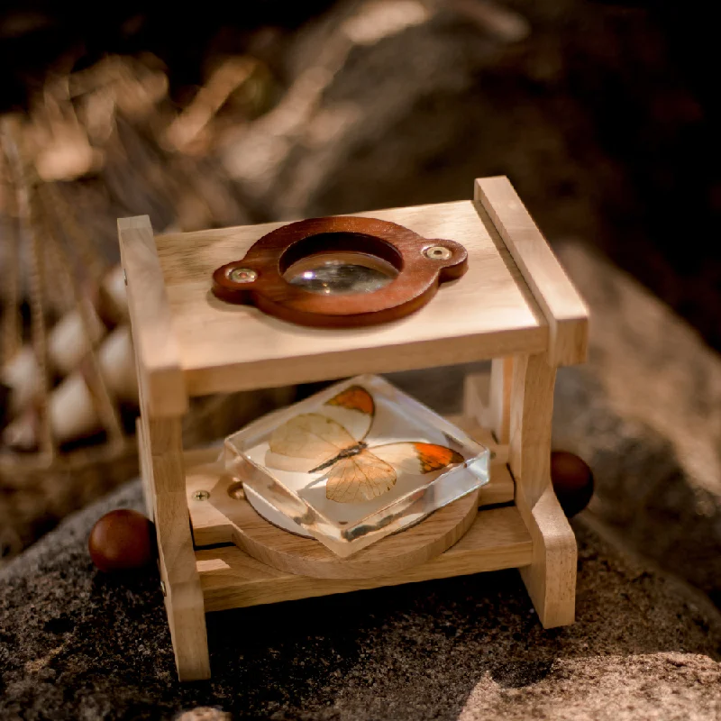 sturdy and long-lasting wooden toys for active play                   Wooden Microscope