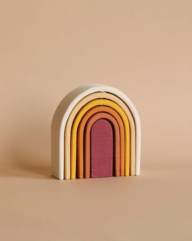 eco-friendly wooden toys made from sustainable materials Raduga Grez Handmade Wooden Oval Rainbow Stacker eco-friendly wooden toys made from sustainable materials Raduga Grez Handmade Wooden Oval Rainbow Stacker