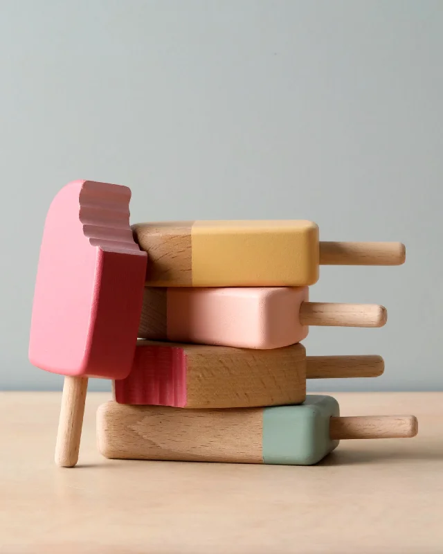 eco-friendly and safe wooden toys                   Wooden Popsicle