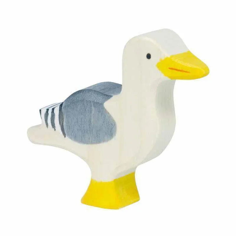 skillfully crafted wooden toys                   Holztiger seagull