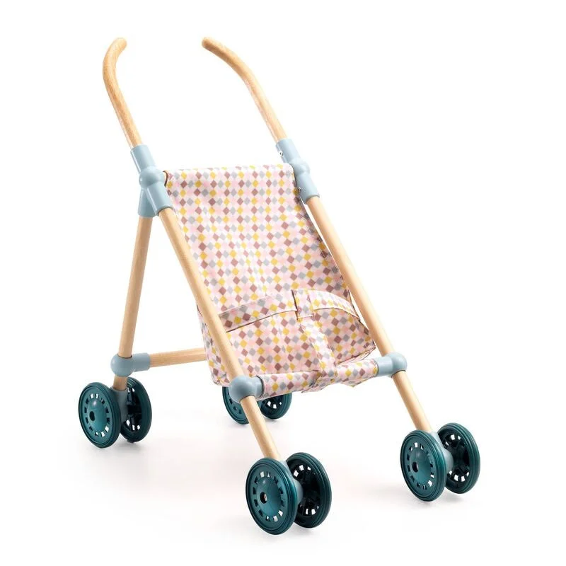 timeless classic wooden toys                   Wooden Umbrella Doll Stroller
