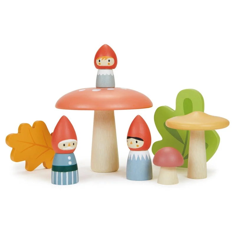 non-toxic wooden toys                   Woodland Gnome Family