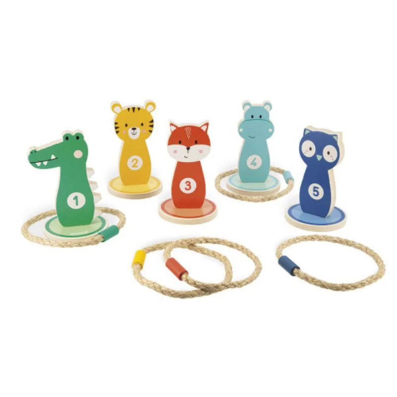 eco-friendly and sustainably made wooden toys                   Ring Toss Game