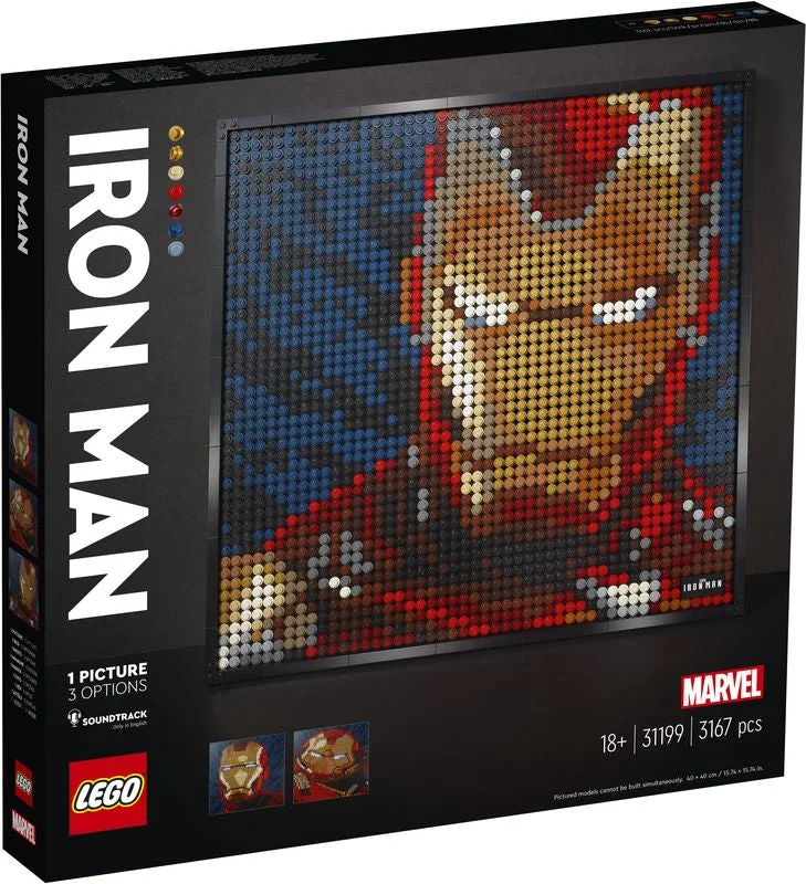 Family-friendly LEGO experiencesLEGO 31199 LEGO Art Marvel Studios Iron Man