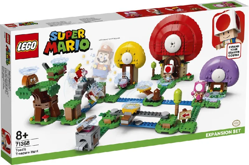 Age-appropriate LEGO toysLEGO 71368 Super Mario Toad's Treasure Hunt Expansion Set
