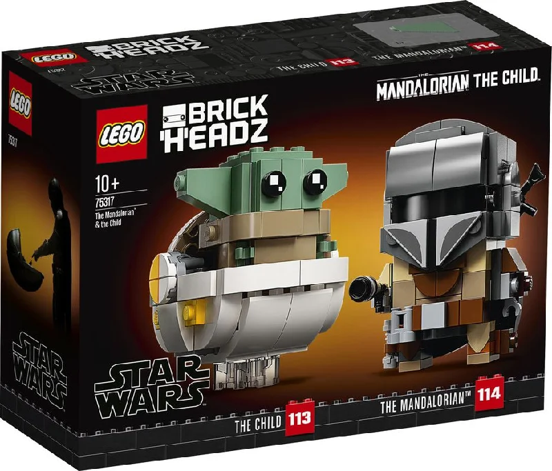Non-toxic and safe LEGO toysLEGO 75317 Brick Headz Star Wars The Mandalorian & The Child Non-toxic and safe LEGO toysLEGO 75317 Brick Headz Star Wars The Mandalorian & The Child