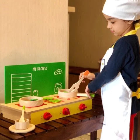 child-safe wooden toys                 Little Chef Complete Cooking Set