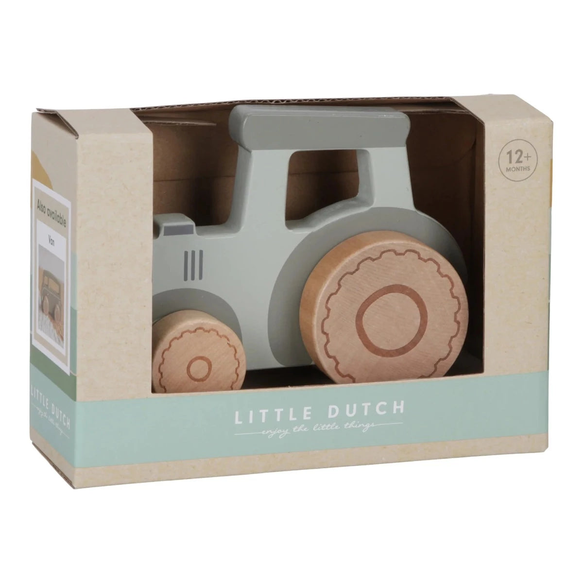 sustainable wooden toys                   Little Farm Wooden Tractor