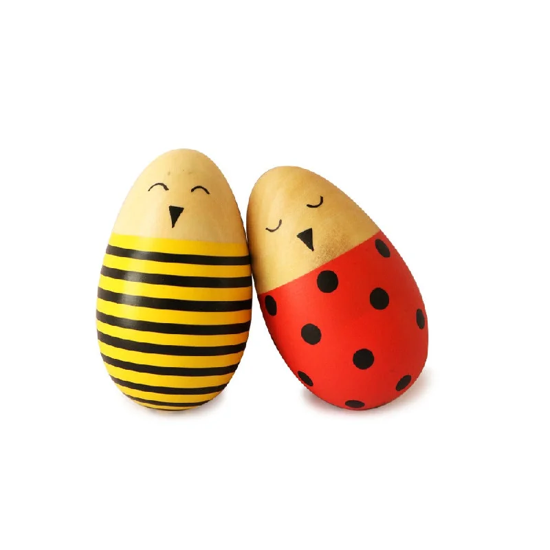 safe and non-toxic wooden toys that parents can trust Egg Shaker - LADY BUG AND THE BEE safe and non-toxic wooden toys that parents can trust Egg Shaker - LADY BUG AND THE BEE