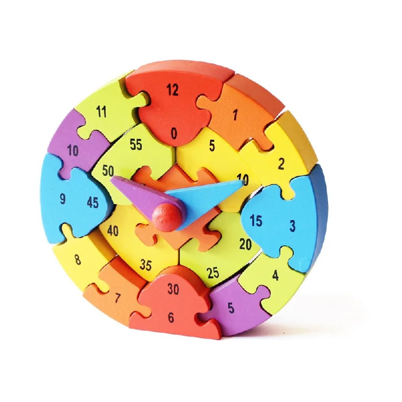 enchanting wooden toys for toddlers                   Jigsaw Puzzle-3D Clock