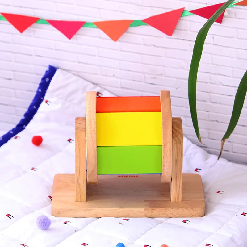 environmentally conscious wooden toys                 Rainbow Spinner