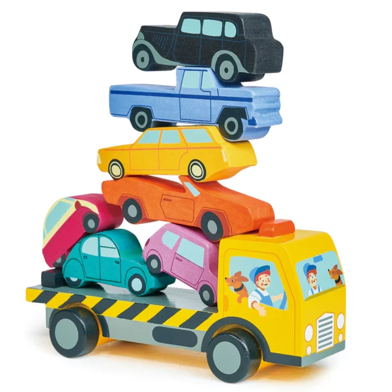 robust and child-safe wooden toys for all ages                   Stacking Car