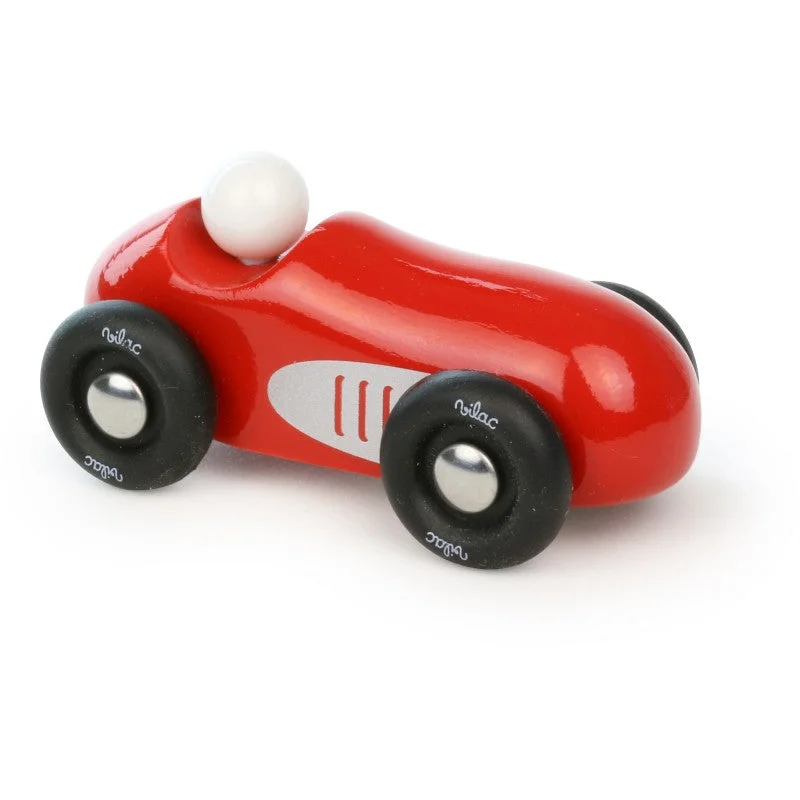eco-friendly wooden toys made from sustainable materials Vilac Mini Old sport car, red eco-friendly wooden toys made from sustainable materials Vilac Mini Old sport car, red