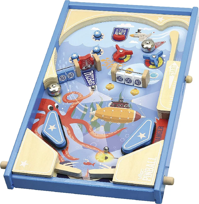 skillfully crafted wooden toys                   Vilac 2371 Under the sea wooden pinball