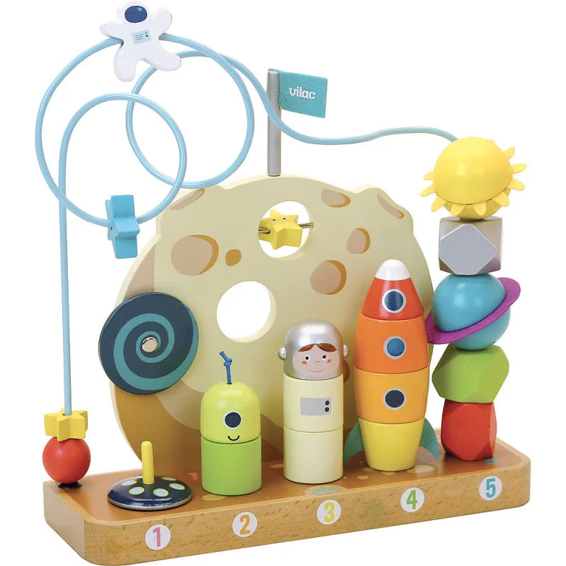 colorful wooden toys for toddlers             Vilac In the Stars - Galaxy Counting Game