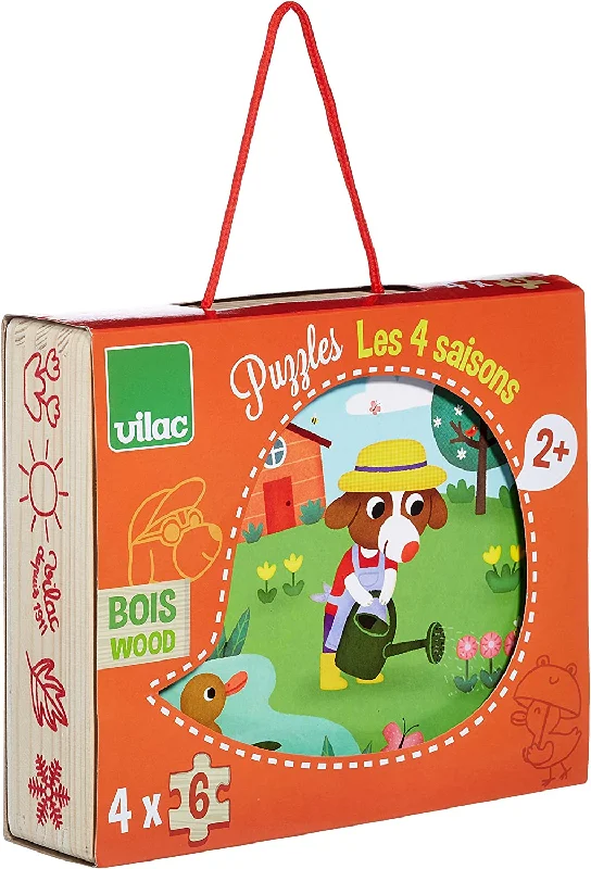 sturdy and reliable wooden toys that provide hours of fun Vilac 2641 Four Seasons Puzzle sturdy and reliable wooden toys that provide hours of fun Vilac 2641 Four Seasons Puzzle