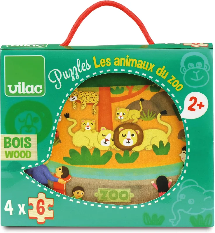 historically accurate and educational wooden toys that teach about cultures                   Vilac 2642 Zoo Puzzle