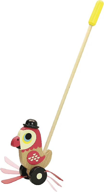 enchanting wooden toys that spark imagination                   Vilac 7786 Arrhenius Parrot push toy