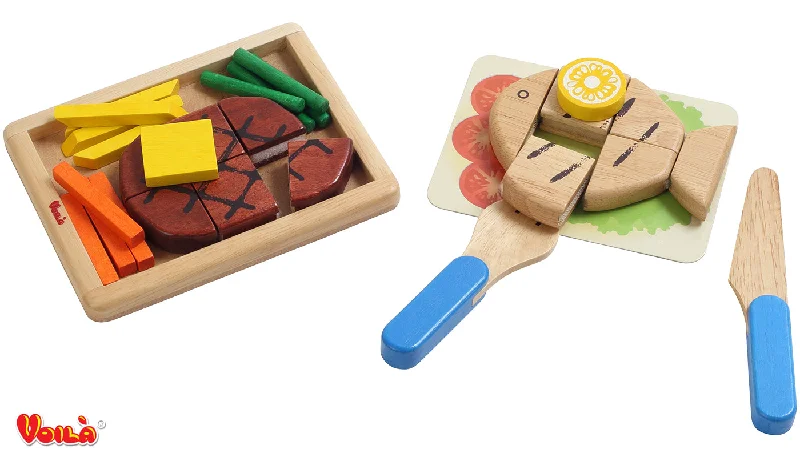 charming wooden toys                   Voila 033A Main Dish Steak & Fish