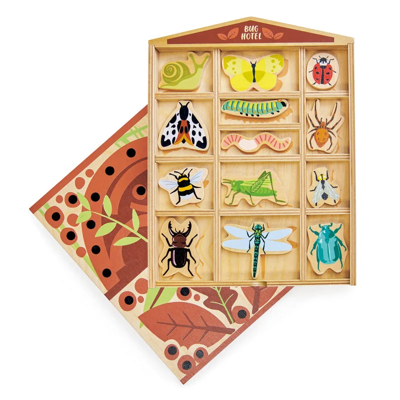 sturdy and long-lasting wooden toys for active play                   Wooden Bug Hotel