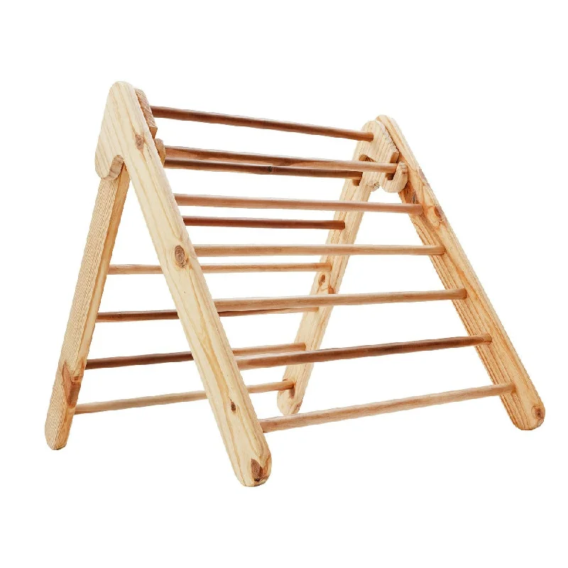 intricately carved wooden toys                   Wooden Pikler Triangle for Toddler (Pine Wood)