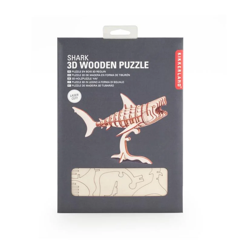 Age-appropriate puzzles 3D Wooden Shark Puzzle