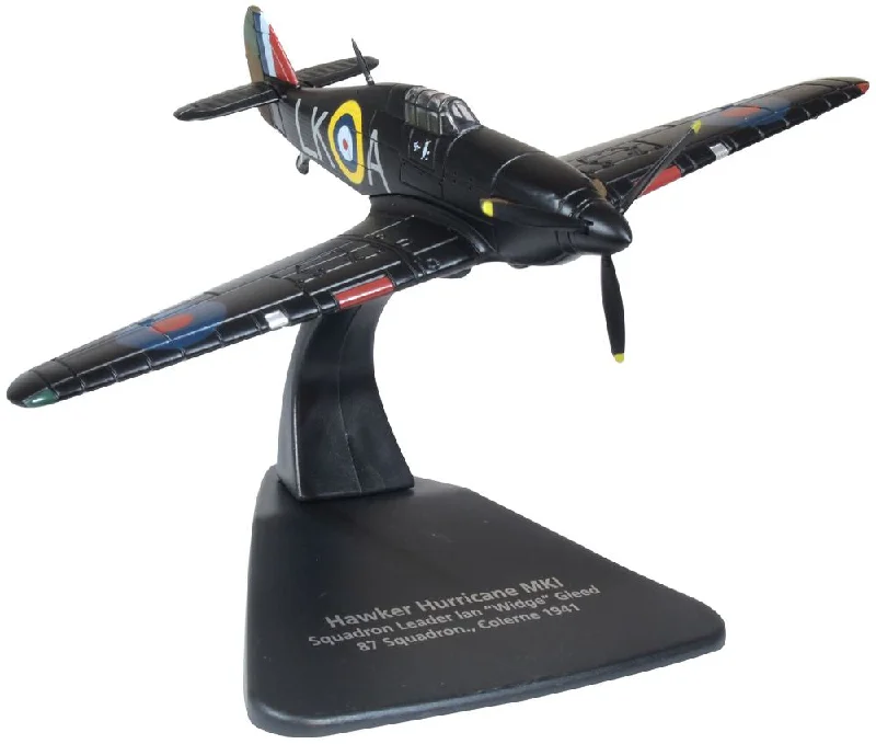 Realistic toy carsOxford Diecast 87 Sqn  S/l Ian Gleed Colerne 1941 Hawker Hurricane