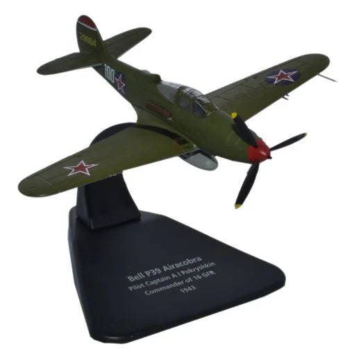 Enthusiastic toysOxford Diecast Airacobra Pokryshkin 1943 1:72 Scale Model Aircraft