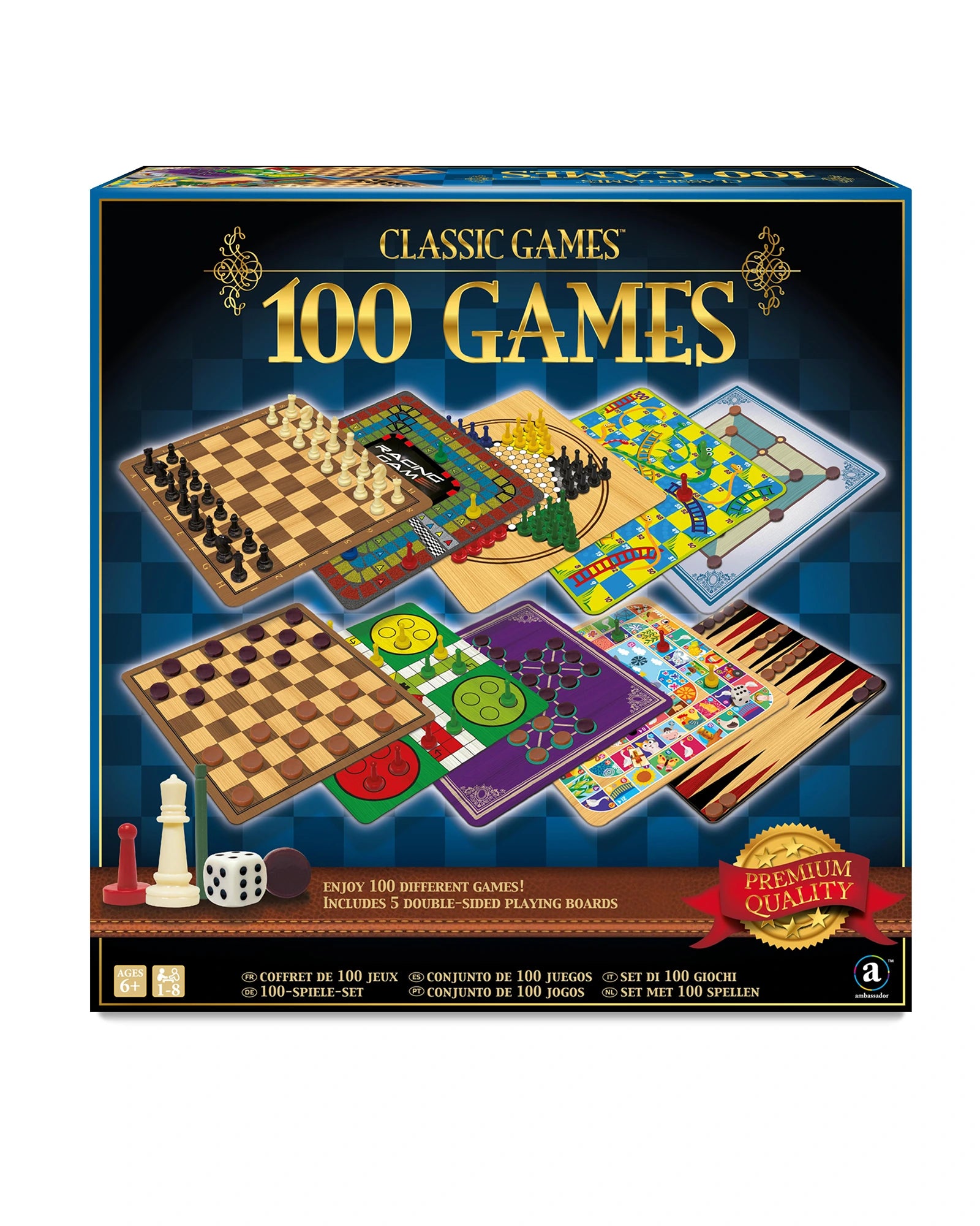 Time-consuming puzzles Ambassador Classic Games 100 Game Set
