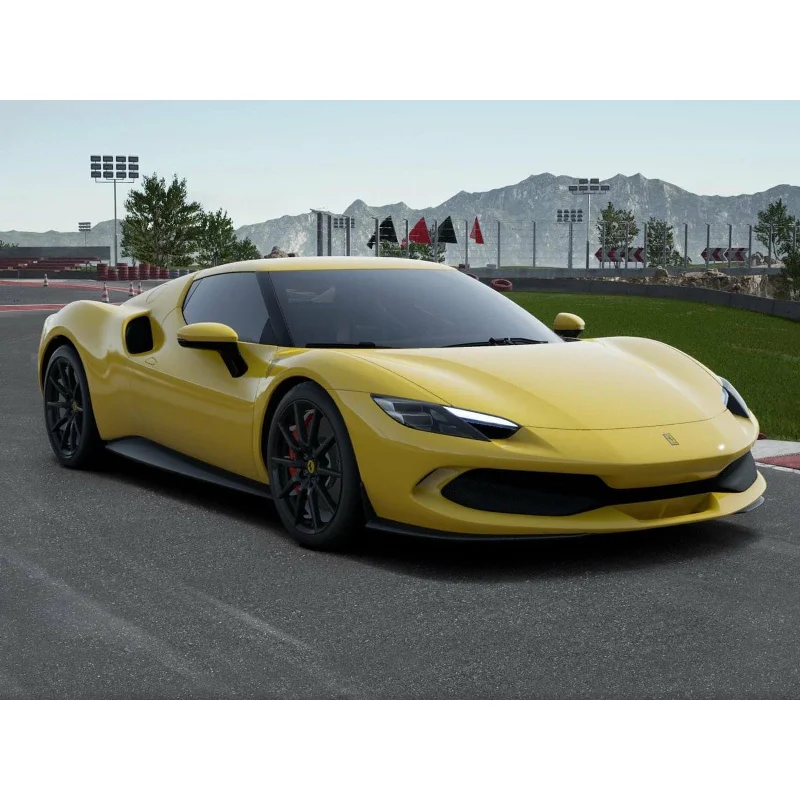 Durable toysBBR 1/18 Ferrari 296 GTB Giallo Modena Carbon Replica Wheels