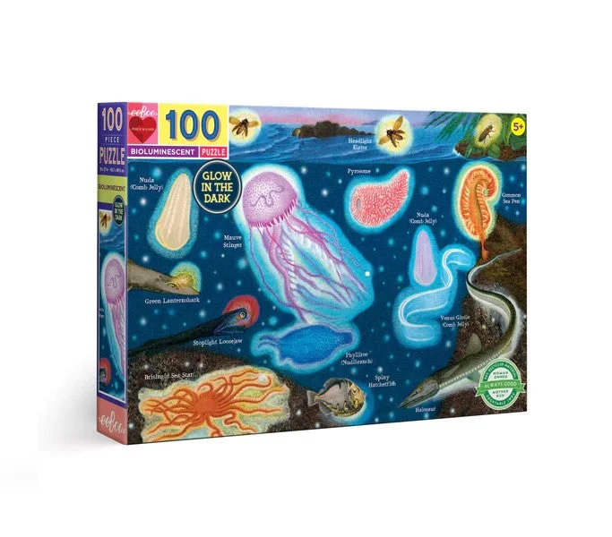 Competitive games Bioluminescent 100 Piece Puzzle