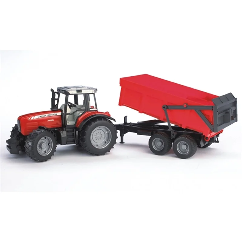 Durable toysBruder Massey Ferguson 7480 with Tipping Trailer