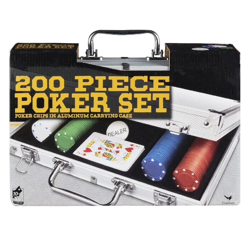 Time-consuming puzzles CARDINAL 200 PIECE POKER SET IN ALUMINUM CASE