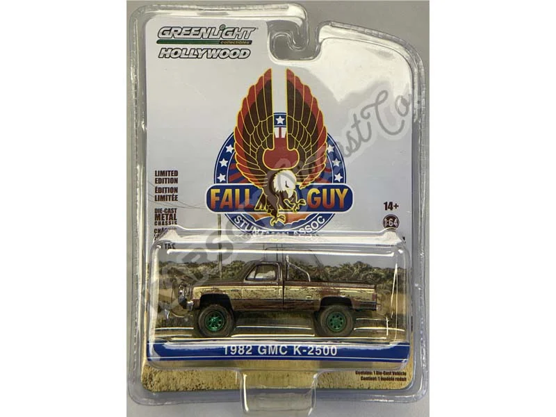 Durable toysCHASE 1982 GMC K-2500 Sierra Grande (Dirty Version) Fall Guy Stuntman Association (Hollywood) Special Edition Diecast 1:64 Scale Model - Greenlight 44965F Durable toysCHASE 1982 GMC K-2500 Sierra Grande (Dirty Version) Fall Guy Stuntman Association (Hollywood) Special Edition Diecast 1:64 Scale Model - Greenlight 44965F