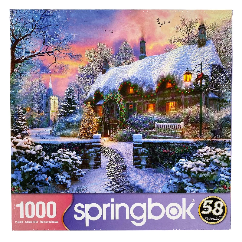 Time-consuming puzzles Christmas Cottage 1000 Piece Puzzle