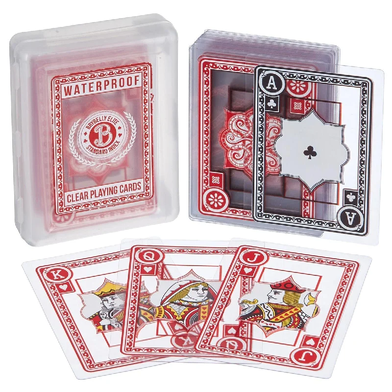 Innovative gamesWaterproof Clear Plastic Cards