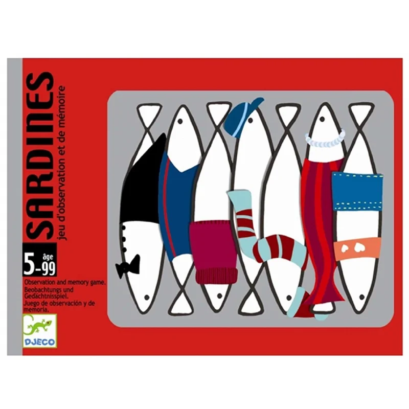 Time-consuming puzzles Djeco Kortspil Sardines