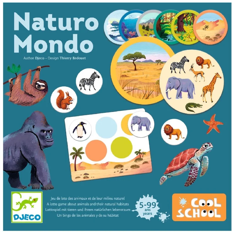 Engaging puzzlesDjeco Spil Naturo Mondo