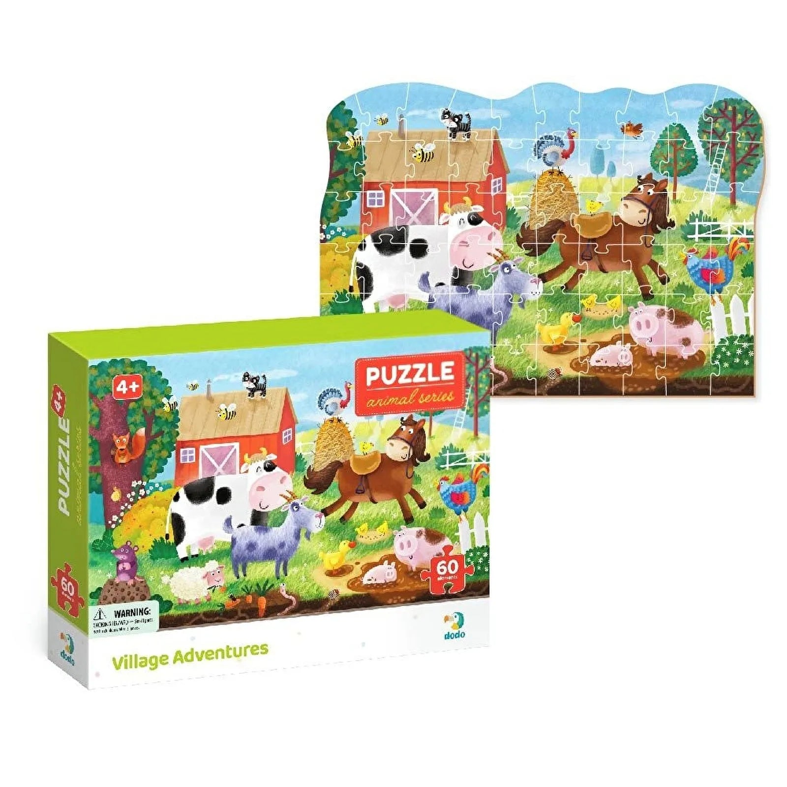 Fast-paced games Dodo Puzzle Village Adventures, 60 pcs