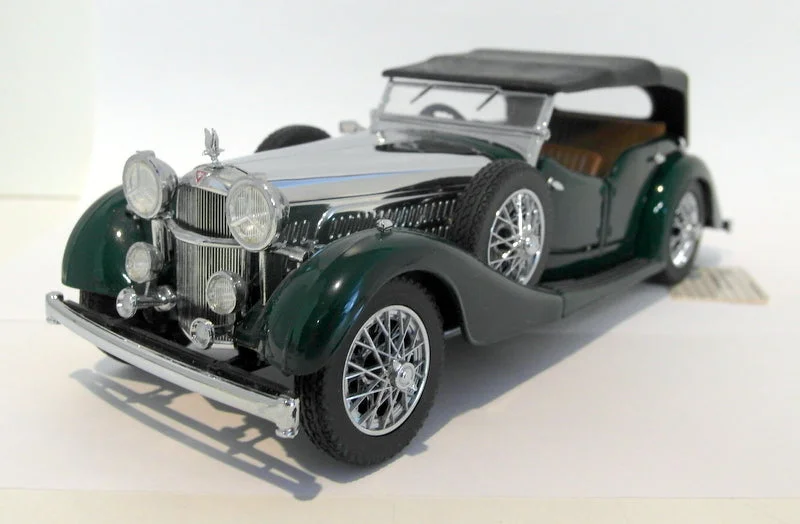 High-quality materials toys Franklin Mint 1/24 Scale diecast - B11PU51 1938 Alvis 4.3 Litre Green Chrome High-quality materials toys Franklin Mint 1/24 Scale diecast - B11PU51 1938 Alvis 4.3 Litre Green Chrome