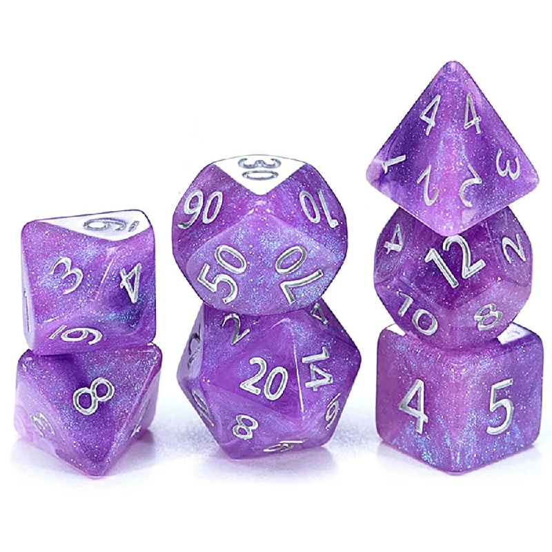 Multi-level puzzles Gate Keeper Games Aether Dice: Amethyst Enchantment - 7pc Set