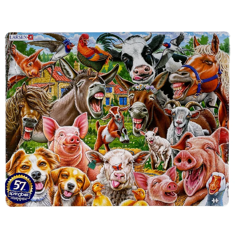 Competitive games Happy Farm 33 Piece Larsen Frame Puzzle