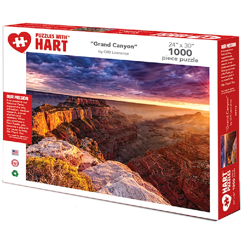 Fast-paced games Hart Puzzles Grand Canyon 1000 Piece Puzzle by OW Lawrence