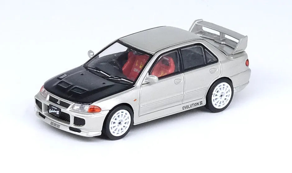 Fun toy carsINNO64 1/64 MITSUBISHI LANCER EVO III SILVER