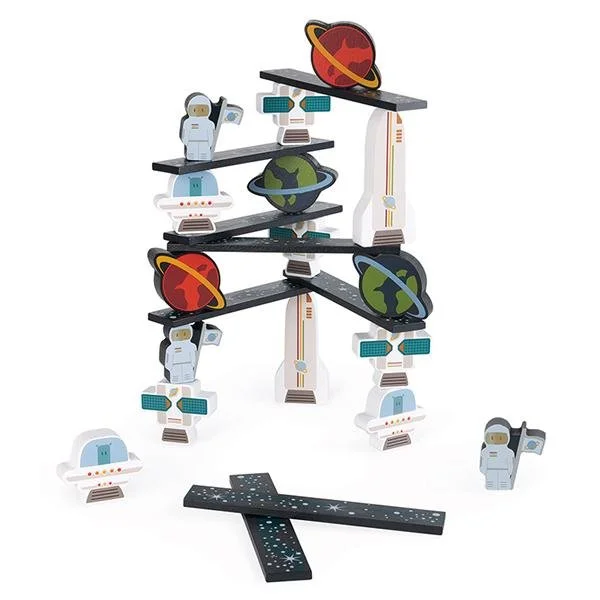 High-quality toy cars Janod Space Stacking Game
