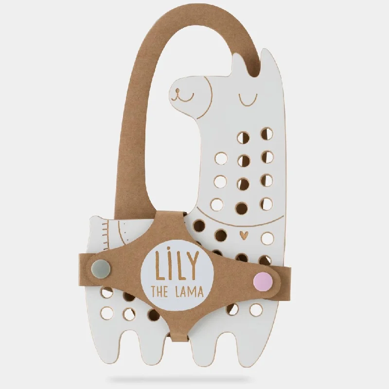 Addictive games Lily The Lama Wooden Lacing Toy