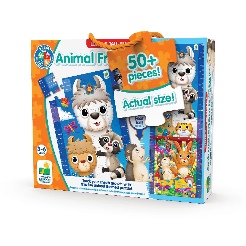 Intricate puzzles Long & Tall Puzzles- Animal Friends Growth Chart