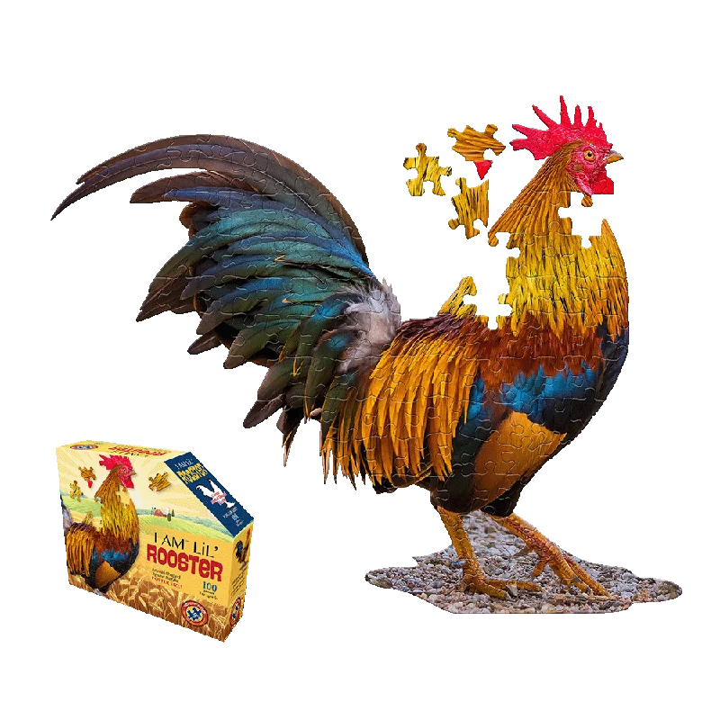 Multi-level puzzles Madd Capp Animal-Themed Rooster Jigsaw Puzzle - 100 pc