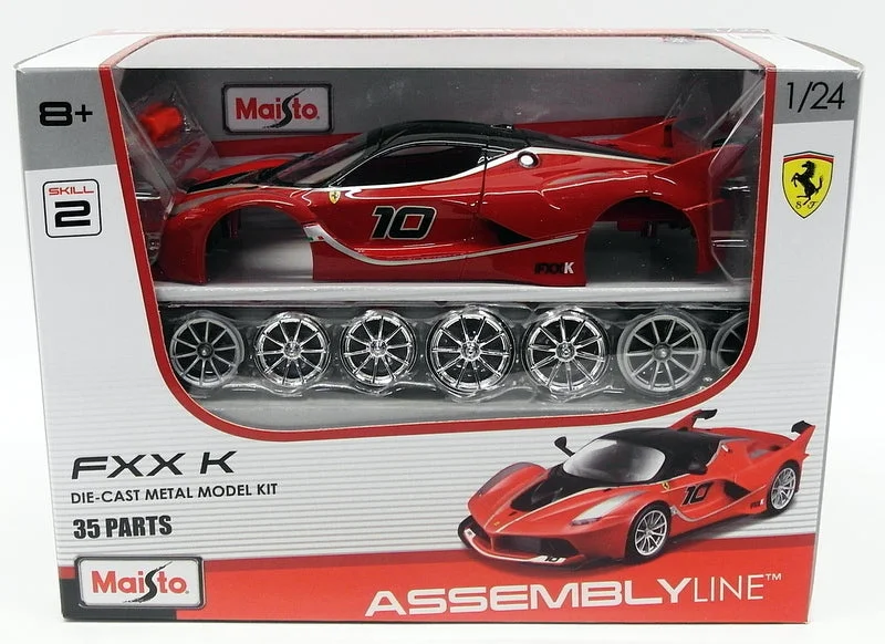 High-quality materials toys Maisto 1/24 Scale Diecast Kit 39132 - Ferrari FXXK - Red/Black High-quality materials toys Maisto 1/24 Scale Diecast Kit 39132 - Ferrari FXXK - Red/Black