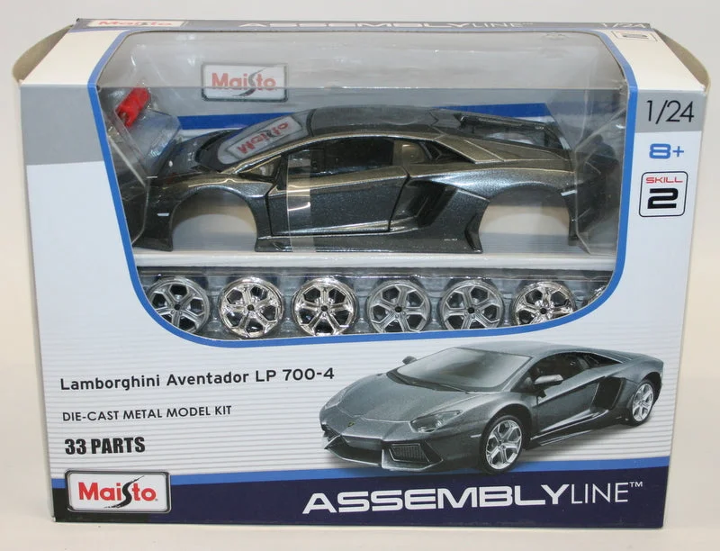 Playful toys Maisto 1/24 Scale Diecast Metal Kit 39234 - Lamborghini Aventador LP 700-4 Grey Playful toys Maisto 1/24 Scale Diecast Metal Kit 39234 - Lamborghini Aventador LP 700-4 Grey